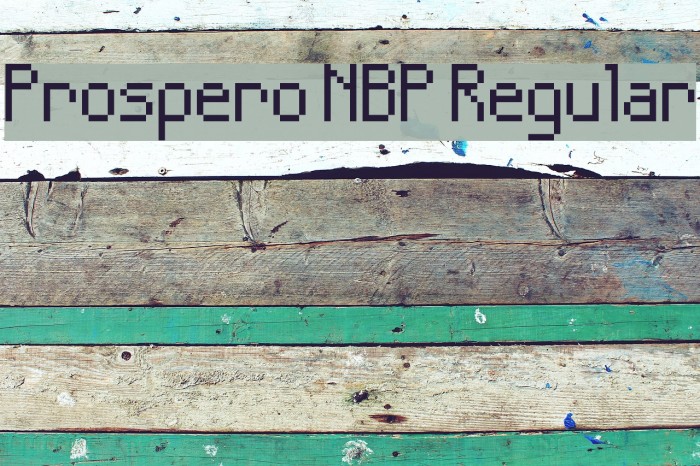 Prospero NBP Regular Font examples