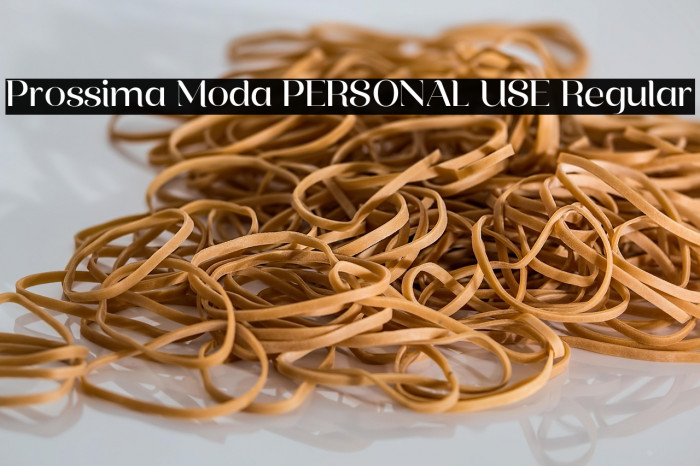 Prossima Moda PERSONAL USE Regular Example 2