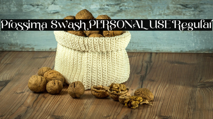 Prossima Swash PERSONAL USE Regular Example 2