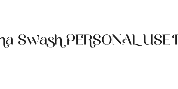Prossima Swash PERSONAL USE Regular Logo