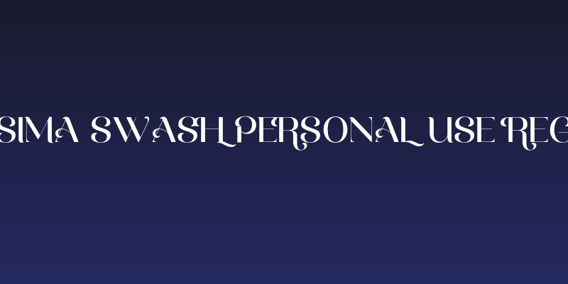 Prossima Swash PERSONAL USE Regular Social Header