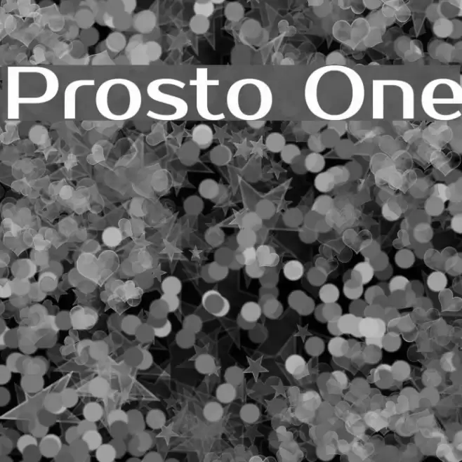 Prosto One Font examples