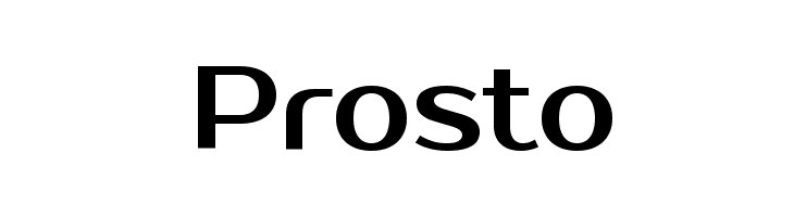 Prosto Font