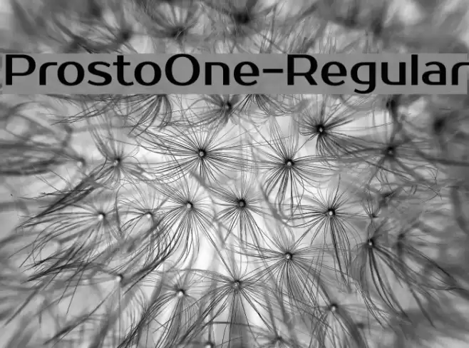 ProstoOne-Regular Font examples