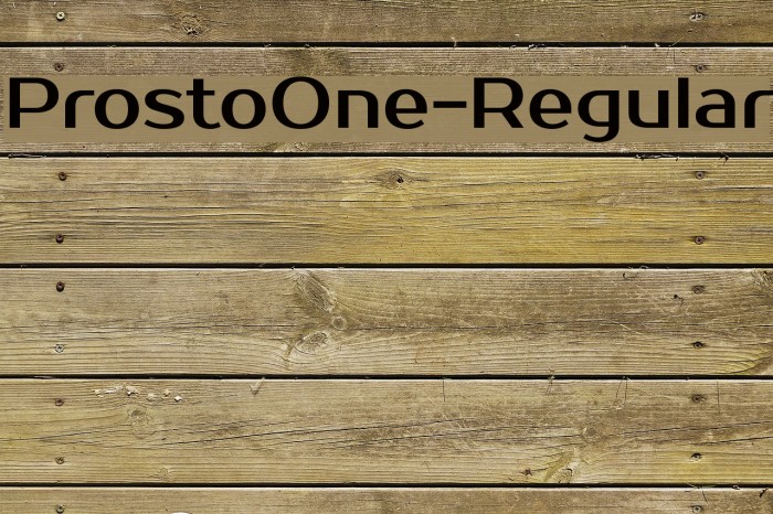 ProstoOne-Regular Font examples
