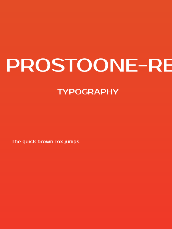 ProstoOne-Regular Poster