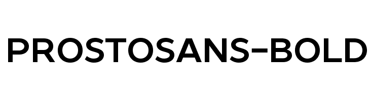 ProstoSans-Bold Font