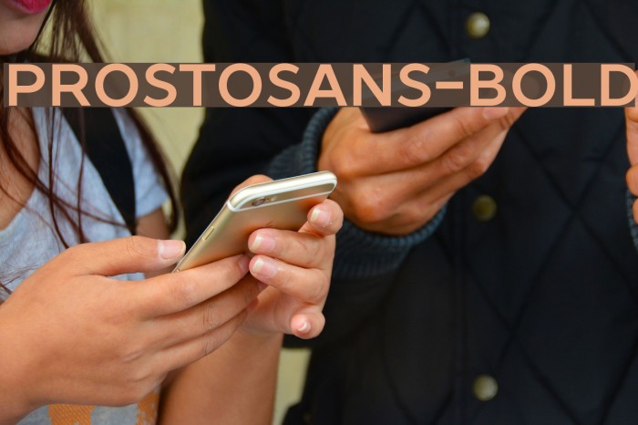 ProstoSans-Bold Font examples
