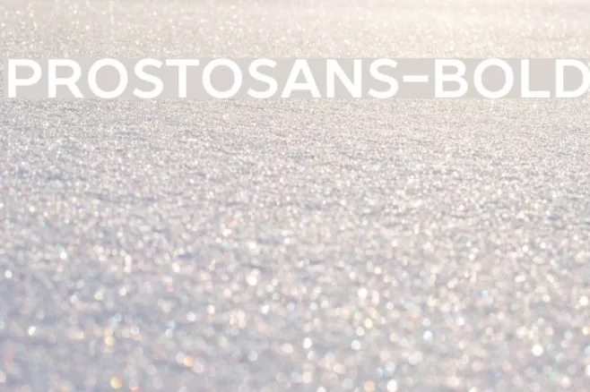 ProstoSans-Bold Example 3