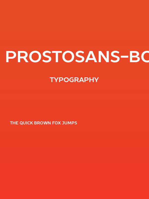 ProstoSans-Bold Poster