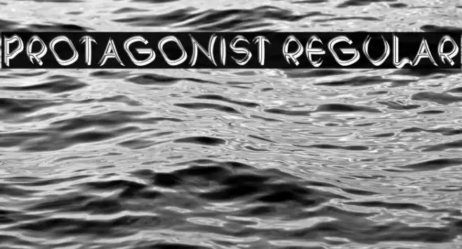 Protagonist Regular Font examples