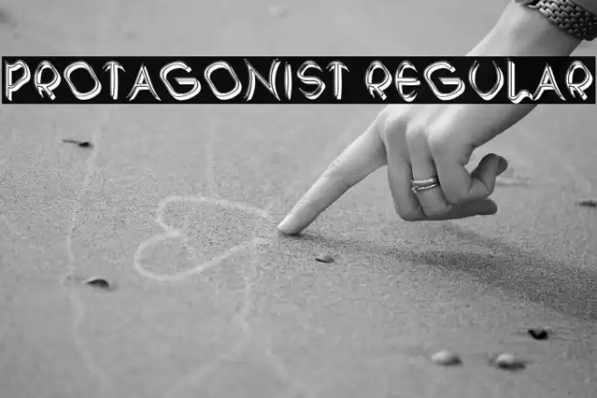 Protagonist Regular Font examples