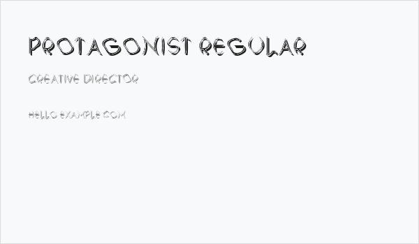 Protagonist Regular Business Card