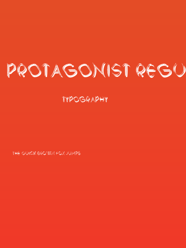 Protagonist Regular Poster