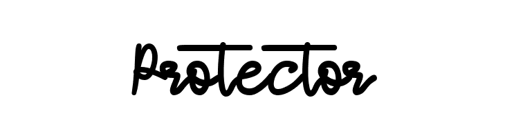 Protector  font caratteri gratis