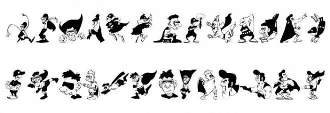 Protectors フォント 大文字