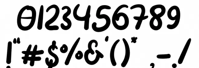 ProteehFunny Font OTHER CHARS