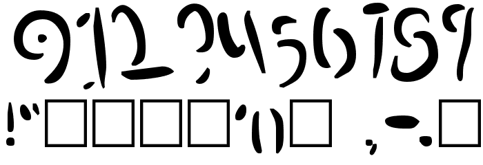 Proteron Font OTHER CHARS