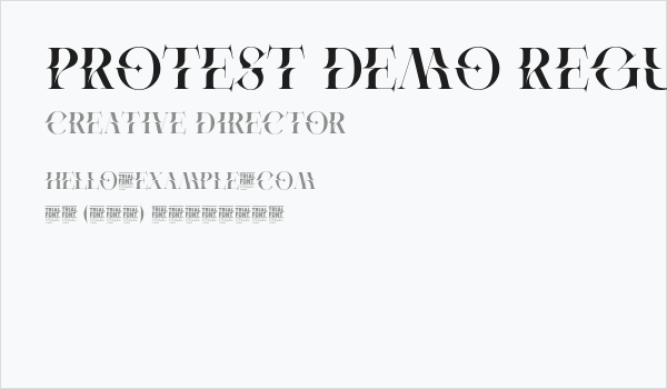 Protest Demo Regular Business Card