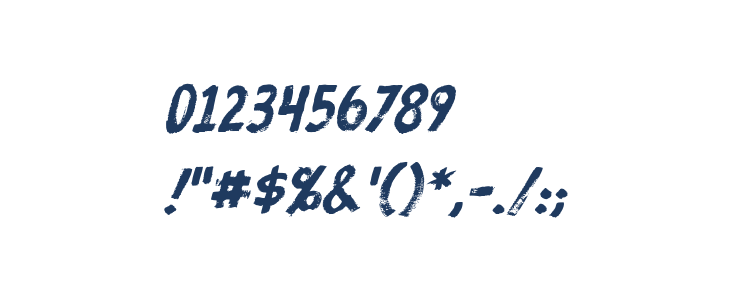 ProtestPaint BB Italic Other Characters