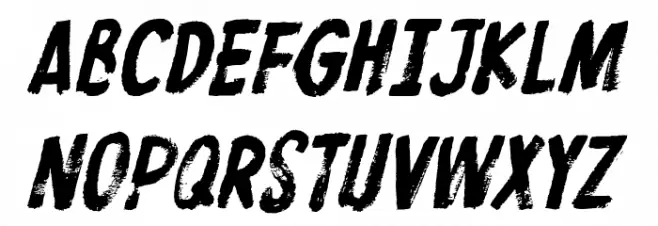 ProtestPaint BB Italic 字体 大写