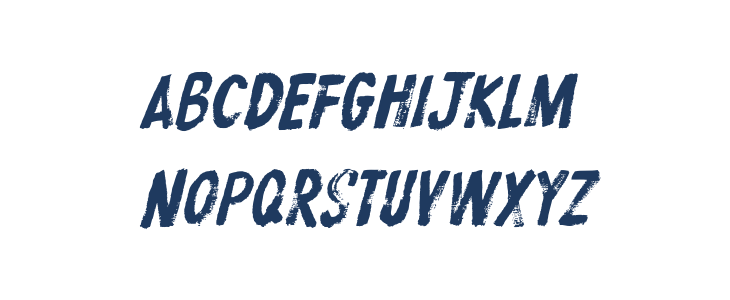 ProtestPaint BB Italic Lowercase