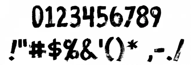 ProtestPaint BB Font OTHER CHARS