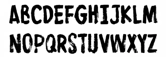 ProtestPaint BB Шрифта ВЕРХНИЙ