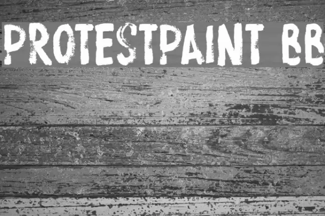 ProtestPaint BB Font examples