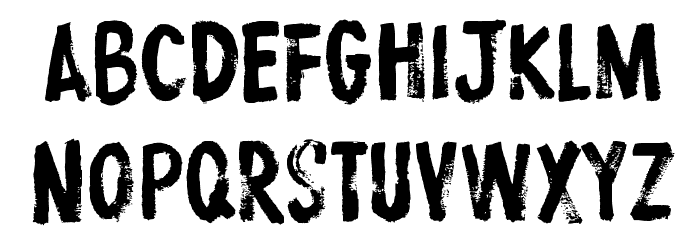 ProtestPaint BB Font LOWERCASE
