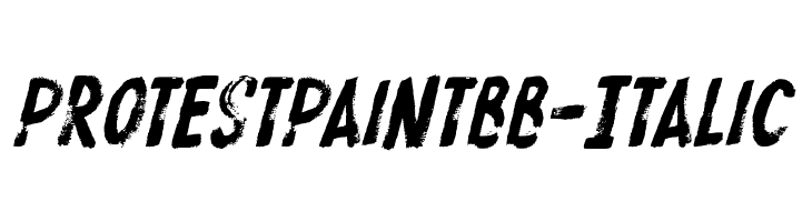 ProtestPaintBB-Italic  Descarca Fonturi Gratis