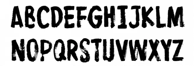 ProtestPaintBB フォント 大文字