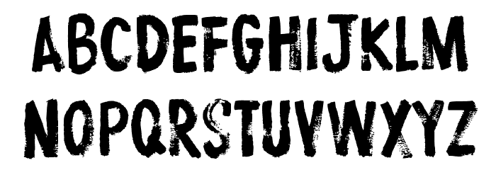 ProtestPaintBB Font LOWERCASE