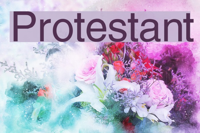 Protestant Font examples