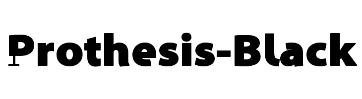 Prothesis-Black Font
