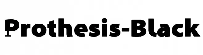 Prothesis-Black  नि: शुल्क फ़ॉन्ट्स डाउनलोड