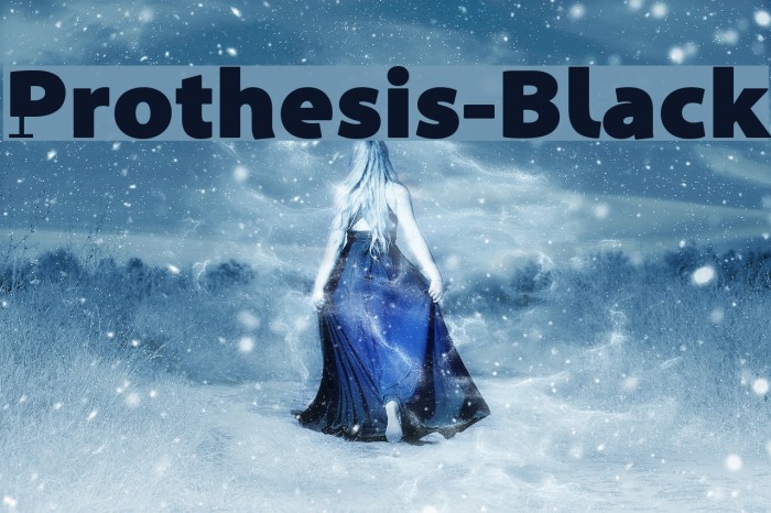 Prothesis-Black Font examples