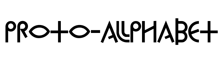 Proto-Alphabet  नि: शुल्क फ़ॉन्ट्स डाउनलोड