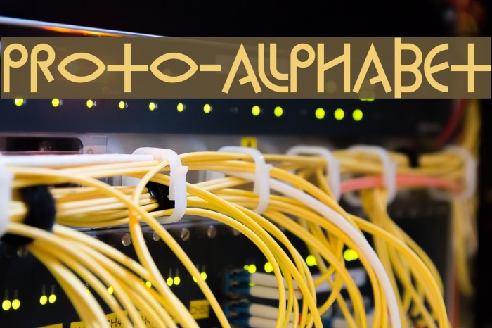 Proto-Alphabet Font examples