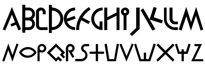Proto-Alphabet Font LOWERCASE
