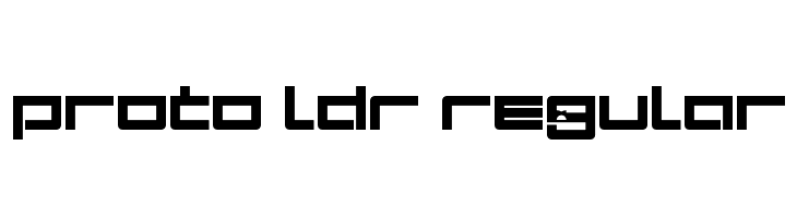 Proto LDR Regular  les polices de caractères gratuit tlcharger