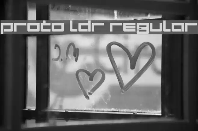 Proto LDR Regular Font examples