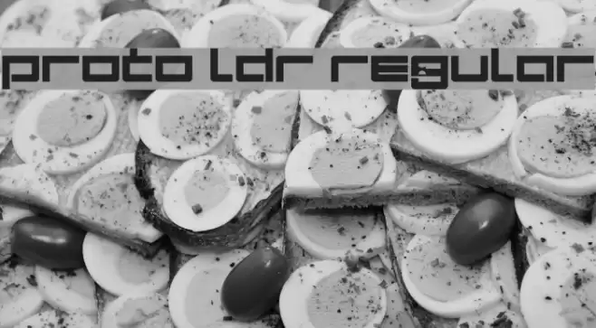 Proto LDR Regular Font examples
