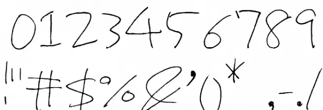 Proto Uncertain Font OTHER CHARS