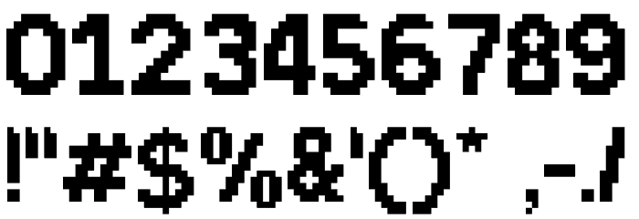 ProtoPixel1 Font OTHER CHARS