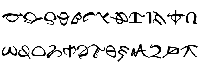 Protobesh AF 字体 小写