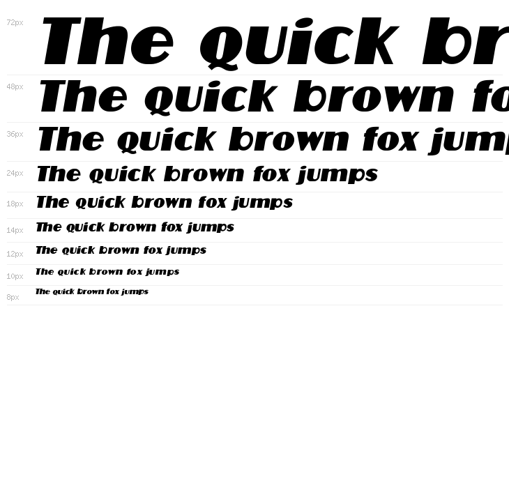 Protocol Italic Waterfall