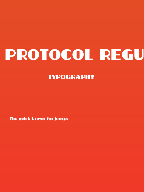 Protocol Regular Poster