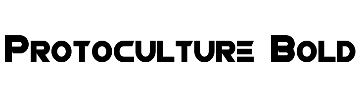 Protoculture Bold  免费字体下载