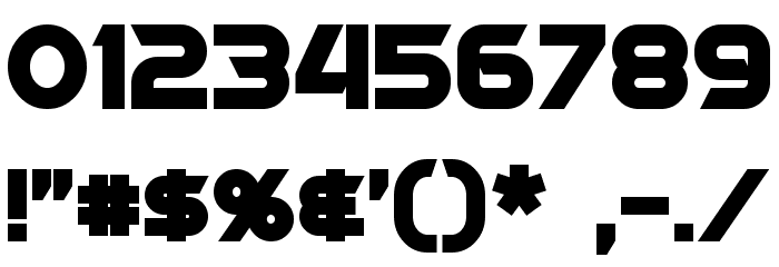 Protoculture Bold Font OTHER CHARS